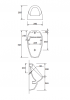 Pisuar Cersanit Apollo A100 Ceramiczny, bez otworu K11-0024